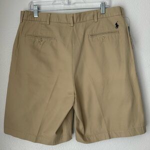Polo by Ralph Lauren Tyler Short 100% Cotton Khaki Embroidered pony logo Size 36